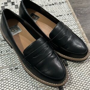 Black loafers